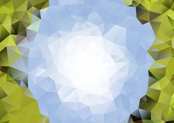Vecteur Décor Géométrique Bleu Abstrait Vecteur Partir Polygones Triangle Illustration — Image vectorielle