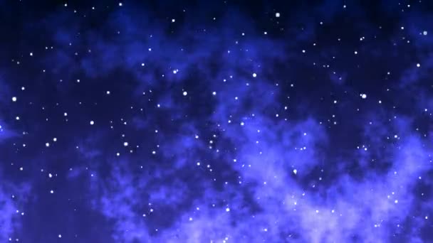 Animation Partcles Blue Black Background Space Galaxy Creative Glow Visual  — Stock Video © sergfear #324663756