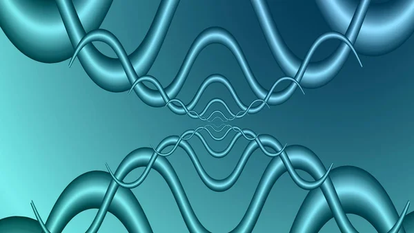 Gradient bleu abstrait lignes fond. Impression vortex ondulations tissu . — Image vectorielle