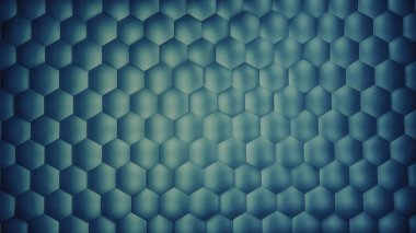 Metal desenli soyut koyu mavi altıgen arka plan. Çokgen yüzey.