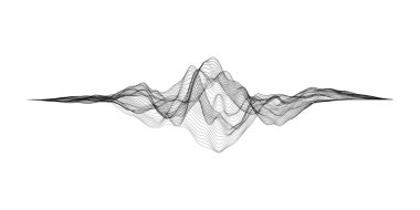 Fütüristik Hud, UI vektör kılavuz. Müzik ses dalgaları ayarlayın. Dijital Ses Ekolayzır teknoloji, nabız müzikal.