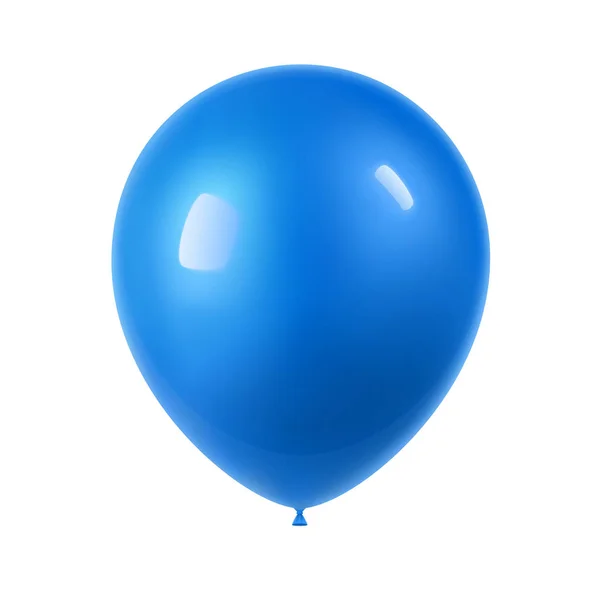 3D realistiska färgglad ballong. Holiday illustration av flygande glänsande ballong. Isolerade på vit bakgrund. Vektorillustration — Stock vektor