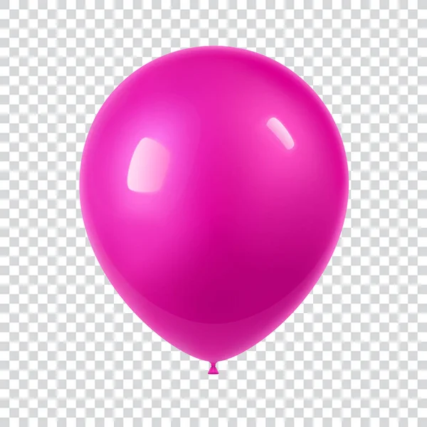 3D reális színes léggömb. Holiday illusztráció a fényes ballon repülés. Elszigetelt fehér Background. Vektoros illusztráció — Stock Vector