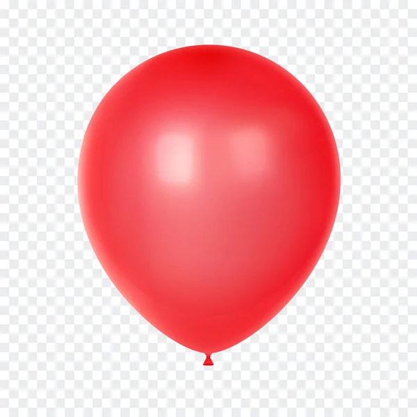 Realistyczne 3D kolorowy balon. Balon urodziny dla partii i uroczystości. Na białym tle na białym tle. Ilustracja wektorowa — Wektor stockowy