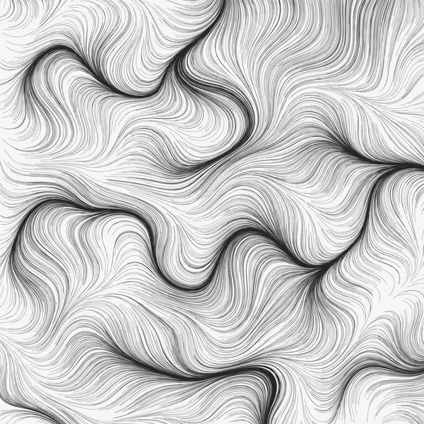 Flow veld achtergrond. Samenstelling vectorlijnen. Geometrische golven lijnen patroon. — Stockvector