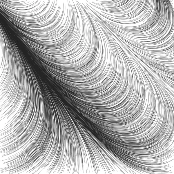 Flow veld achtergrond. Samenstelling vectorlijnen. Geometrische golven lijnen patroon. — Stockvector