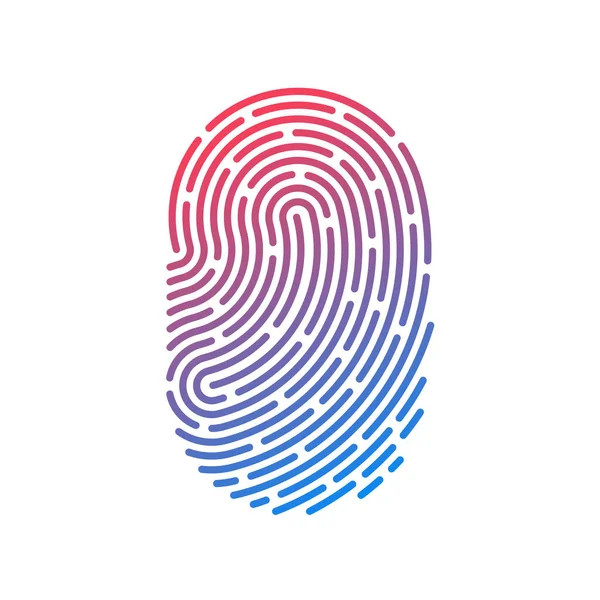 App Ikon Fingerprint Vektor Illustration — Stock vektor