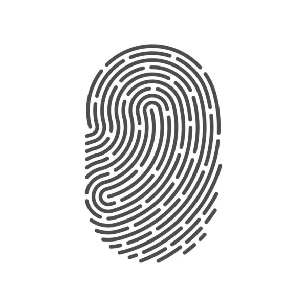 App Icon Fingerprint Vector Illustration — Stock Vector