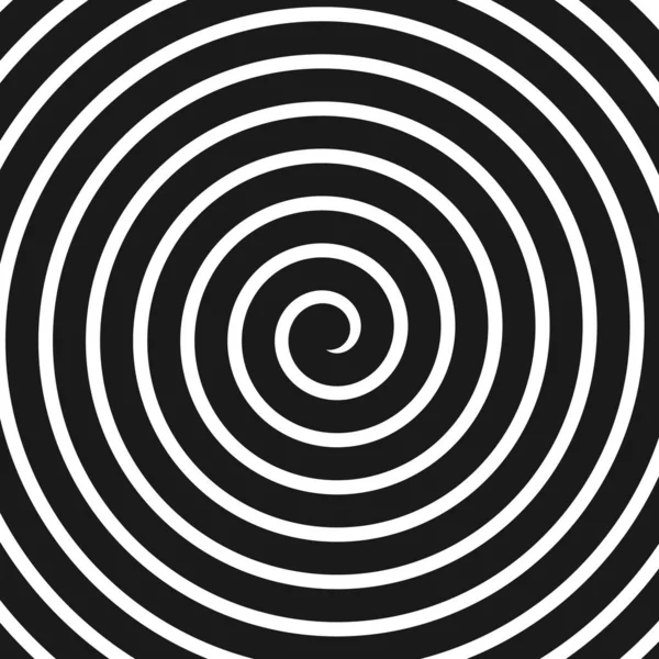 Lignes Concentriques Spirale Volute Hypnose Fond Rotatif Circulaire Illustration Vectorielle — Image vectorielle