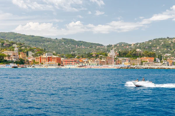 Santa Margherita Ligure. Spiaggia della città . — Foto Stock