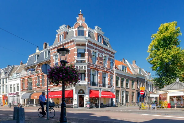 Utrecht. Rowerzyści na ulicach. — Zdjęcie stockowe