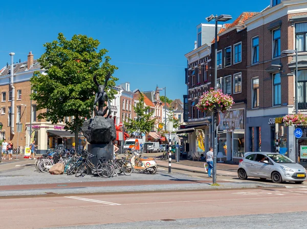 Utrecht. Rzeźba zając. — Zdjęcie stockowe