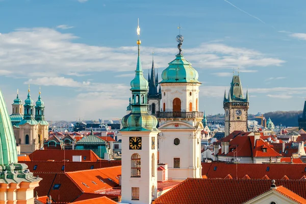 Praga. Vista aérea de la ciudad . —  Fotos de Stock