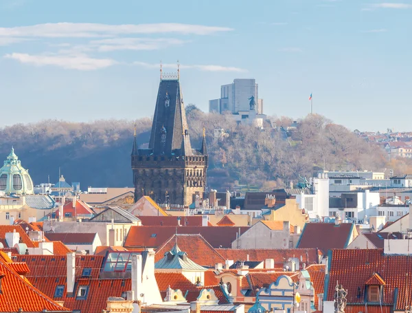 Praga. Vista aérea de la ciudad . —  Fotos de Stock