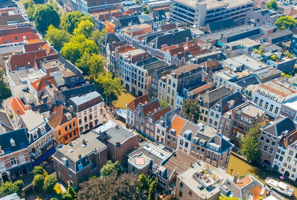 Utrecht. Widok z lotu ptaka na miasto. — Zdjęcie stockowe