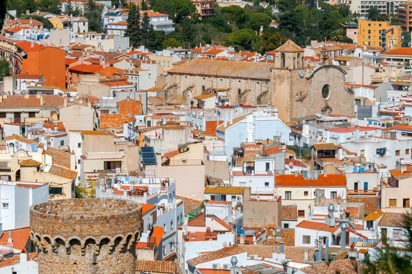 Tossa de Mar. Vista aérea de la ciudad . — Foto de Stock