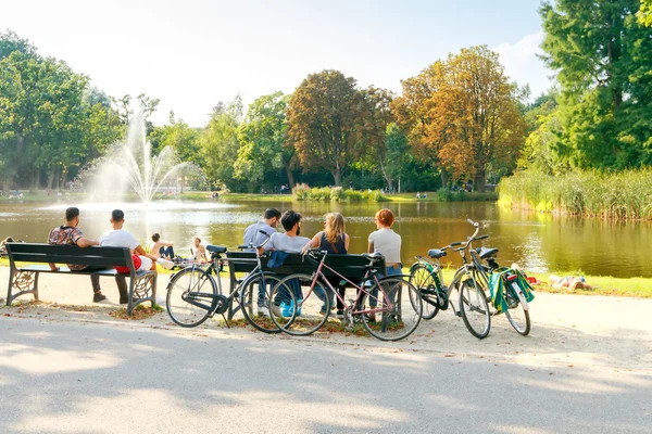 Amsterdam. Public park Vondelpark. — Stock Photo, Image