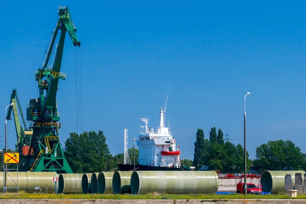 Danzig. Seehafen. — Stockfoto