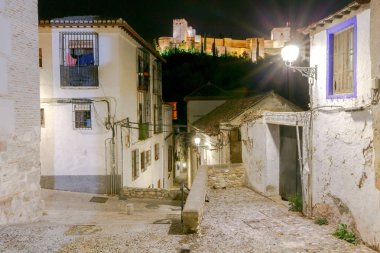 Granada. Kale ve Sarayı karmaşık Alhambra.