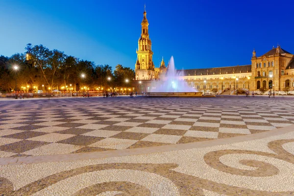 Sevilla. Plaza de España o Plaza de España . — Foto de Stock