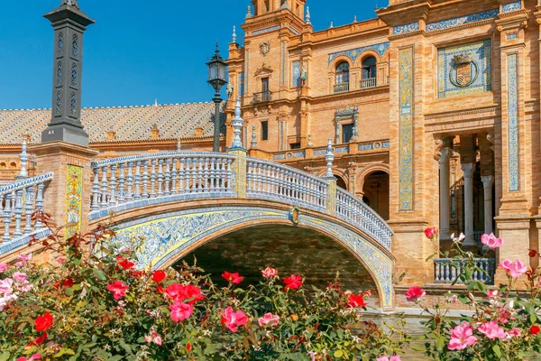 Sevilla. Plaza de España o Plaza de España . — Foto de Stock