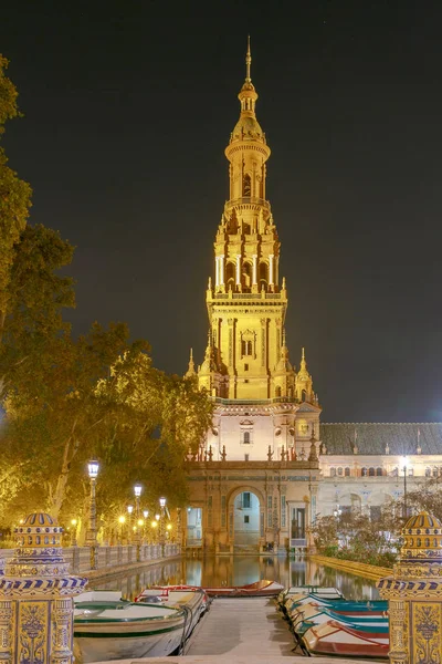 Sewilla. Plac Hiszpański lub Plaza de Espana. — Zdjęcie stockowe