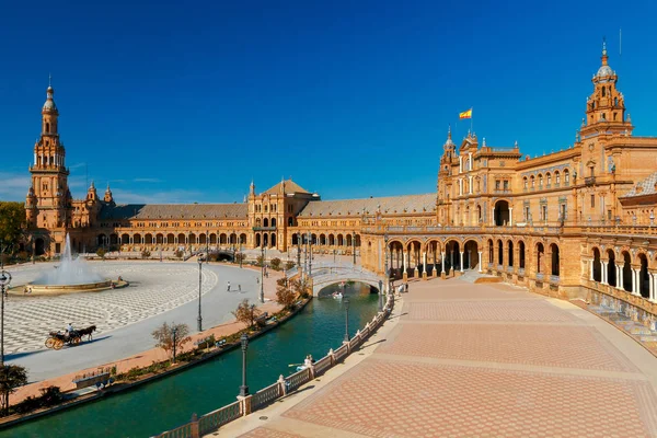 Sevilla. Spansk plads eller Plaza de Espana . - Stock-foto