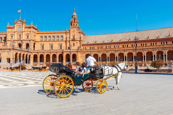 Seville. Španělské náměstí nebo Plaza de Espana. — Stock fotografie