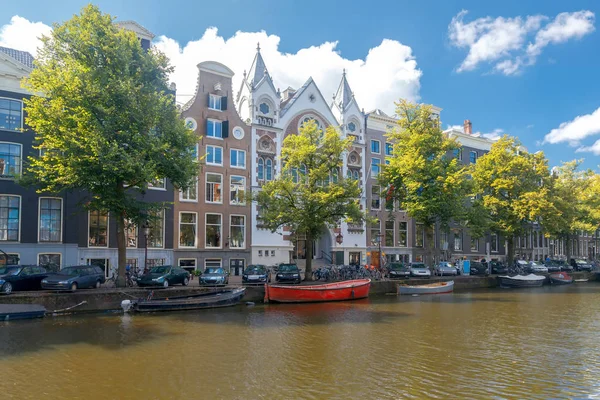 阿姆斯特丹。老城市运河. — 图库照片