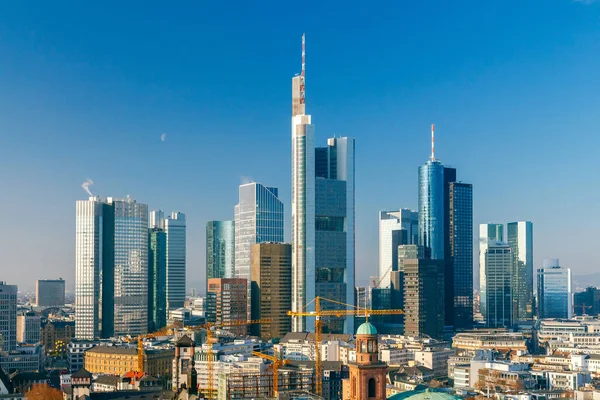 Frankfurt. View of the central part of the city. — Stock Photo, Image