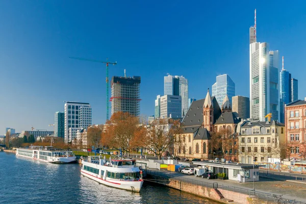 Frankfurt. View of the central part of the city. — Stock Photo, Image