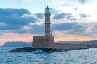 Hanya deniz feneri. Yunanistan.