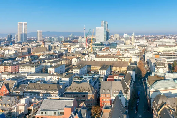 Frankfurt. Blick auf den zentralen Teil der Stadt. — Stockfoto