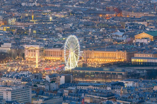 В Париж. Вид с воздуха на город . — стоковое фото