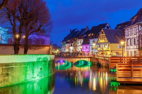 Colmar. City Canal on the sunset. — Stock Photo, Image