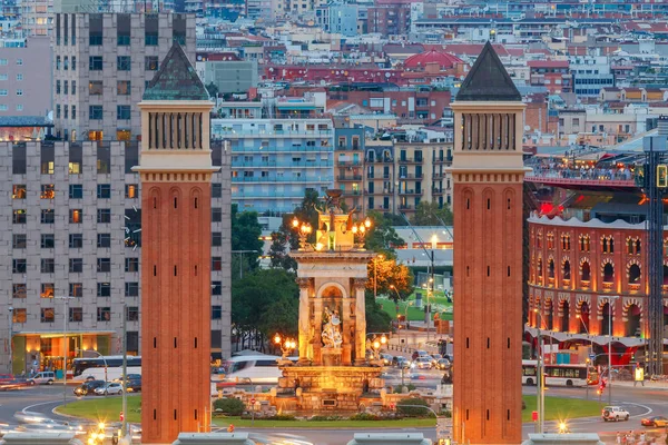 Barcelona. Şehrin havadan görünümü. — Stok fotoğraf