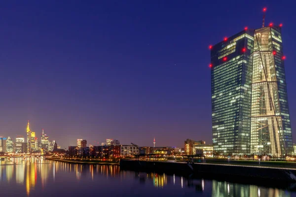 Frankfurt. Skyscrapers of the citys business center. — Stock Photo, Image