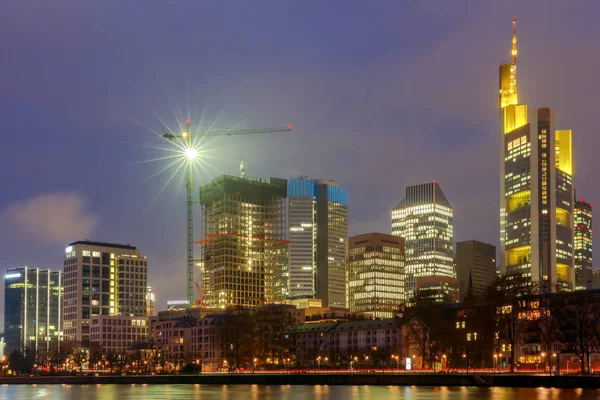 Frankfurt. Skyscrapers of the citys business center. — Stock Photo, Image