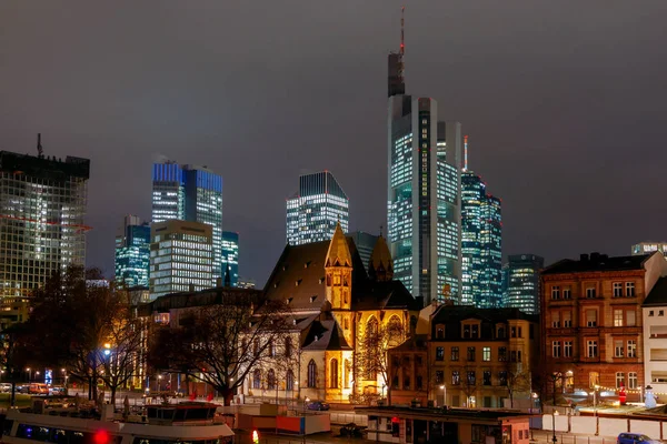 Frankfurt. Skyskrapor i stadens Businesscenter. — Stockfoto