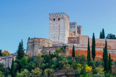 Granada. Kale ve Sarayı karmaşık Alhambra.