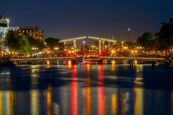 Амстердам. Тощий мост . — стоковое фото