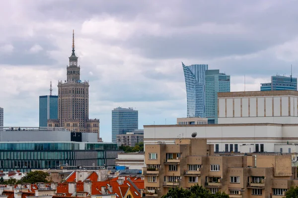 Warsaw. Aerial view of the city. — Stock Photo, Image