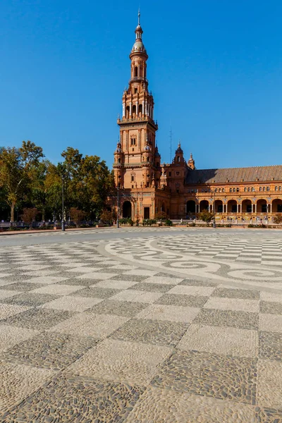 Sevilla. Plaza de España o Plaza de España . — Foto de Stock