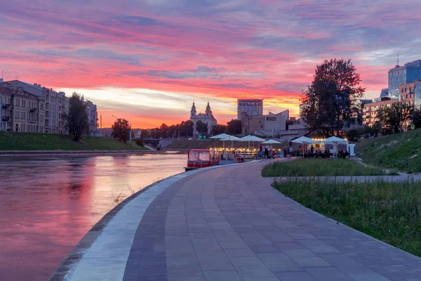 Vilnius. De rivier Neris. — Stockfoto