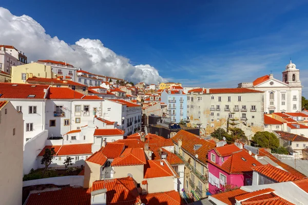 Lisboa. Vista aérea de la ciudad . — Foto de Stock