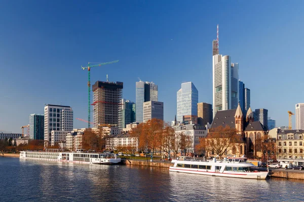 Frankfurt. View of the central part the city. — Stock Photo, Image
