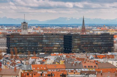 Münih 'in hava manzarası.