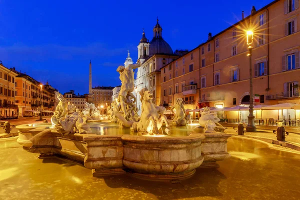 Rome. Navona Square. Piazza Navona. — Zdjęcie stockowe