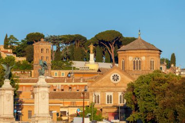 Roma. Vatikan'ın yakınlarındaki bir tepe üzerinde Bahçe.