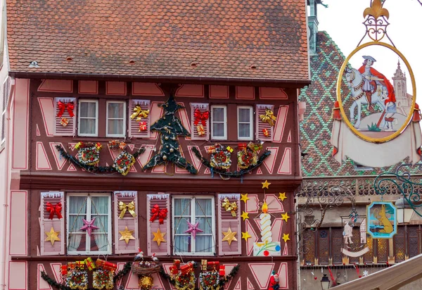 The city of Colmar is decorated for Christmas. — Stock Photo, Image